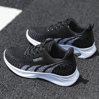 Ανοιξιάτικα και φθινοπωρινά νέα αθλητικά παπούτσια Γυναικεία δικτυωτά αναπνεύσιμα φορητά παπούτσια για τρέξιμο με μαλακό κάτω μέρος, αντιολισθητικά, casual loafers