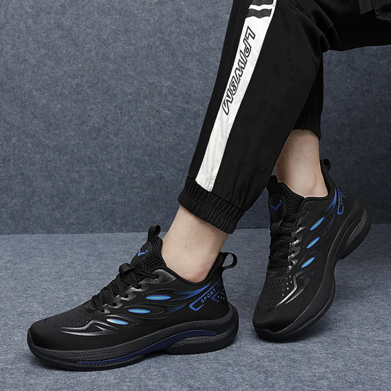 2023. aasta kuum müük Meeste kevad-sügis uued võrkkangast hingavad spordijalatsid Mitmekülgsed pehme tallaga libisemisvastased igapäevased meeste kingad