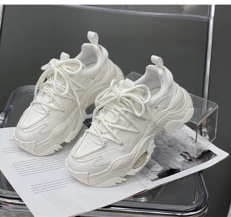 Mood armsad roosad paksud tossud naiste paksu tallaga tüdrukute spordijalatsid Ereroheline mood vabaaja kingad Naiste jalatsid