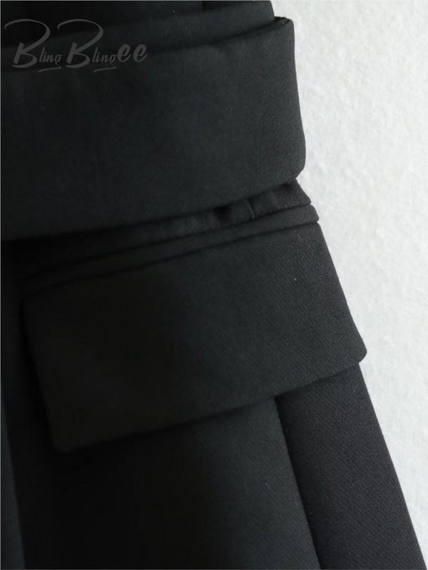 Κομψή μόδα BlingBlingee ανοιξιάτικη κοστούμι γραφείου σακάκι Traf με ζώνη μακρυμάνικη γυναικεία μπλέιζερ με διπλό στήθος Γυναικείο μπλουζάκι