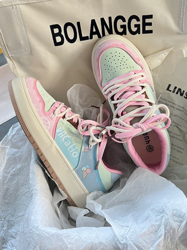 SHANPA värvilised plokkjalatsid naistele Korea moe, üliõpilaste vabaaja kõik sobilikud tossud High Street Suurendatud Zapatillas Mujer