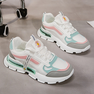 Naiste tossud Uued hingavast võrgust Fitness Jooksmine vabaaja spordijalatsid Naiste platvorm Kergejõustikutrenažöörid isakingad Naine