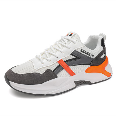 2023. aasta uued kevadised lamedad paeltega meeste spordijalatsid Moodsad libisemiskindlad välitingimustes kasutatavad mugavad Trend-hingavad massiivsed meeste kingad