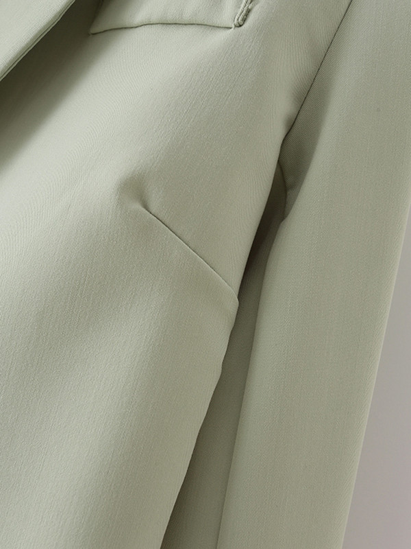 LGRQ 2023 kevad uus mood naiste bleiser, soliidne, pikkade varrukatega helmestega lapiline seljata ülikond jakid naistele Tide 19J847