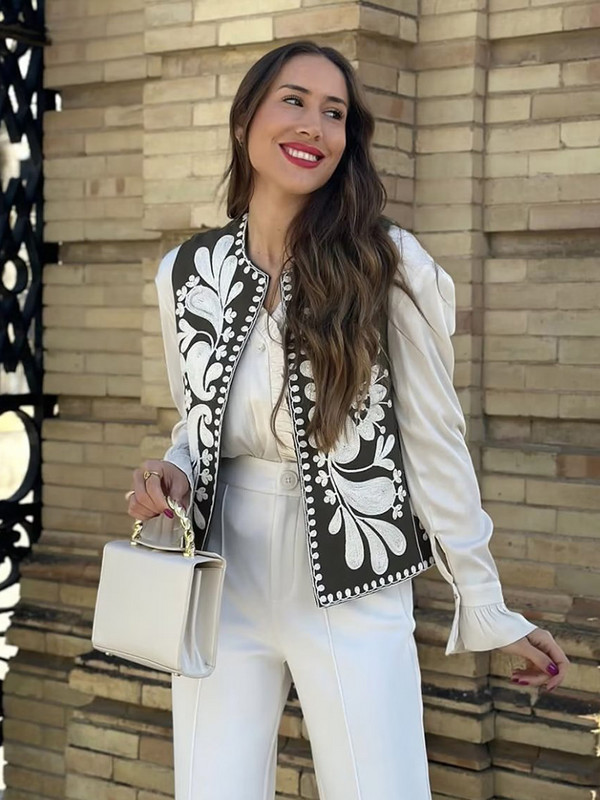 Tikandid, naiste elegantne vest 2023, suvine mood naiste vintage Boho vest Stiilne tüdrukute šikk kutseriietus, armas top