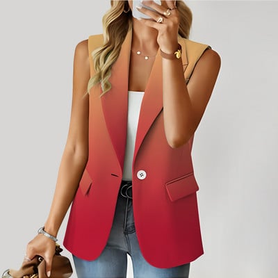 Uus ülikonna-vest mantel 2023. aasta kevad/suvi mitmekülgne naiste ülaosa, õhukese kehaehitusega väike ülikond, disain Sense Small Crowd