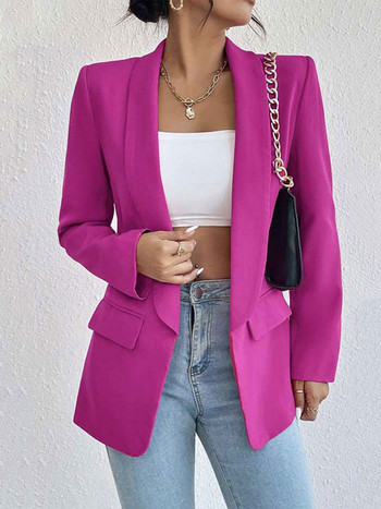 Γυναικείο μπλέιζερ φθινοπώρου 2023 Γυναικείο χειμωνιάτικο μπουφάν Office Blazer Γυναικείο παλτό Ροζ πράσινο σακάκι για γυναίκες