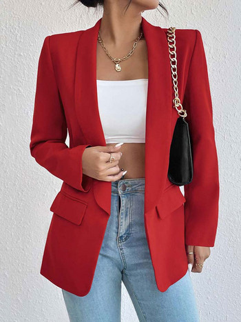 Γυναικείο μπλέιζερ φθινοπώρου 2023 Γυναικείο χειμωνιάτικο μπουφάν Office Blazer Γυναικείο παλτό Ροζ πράσινο σακάκι για γυναίκες