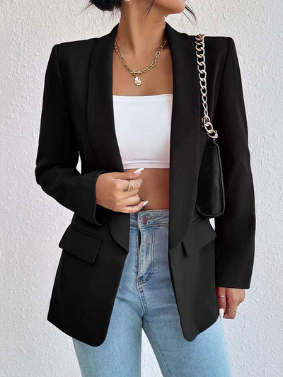 2023. aasta sügisbleiser naiste jope, talvekontori bleiser naiste mantel, roosa roheline naiste bleiser