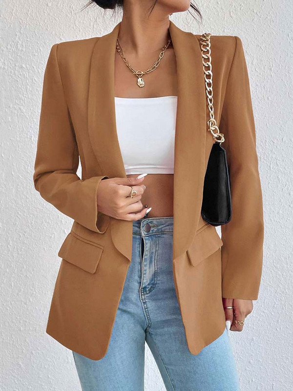 2023. aasta sügisbleiser naiste jope, talvekontori bleiser naiste mantel, roosa roheline naiste bleiser