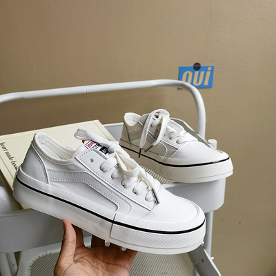 Lõuend tossud naistele jalanõud, kevad-sügis, platvormkingad Naiste paeltega tossud naiste vulkaniseeritud kingad