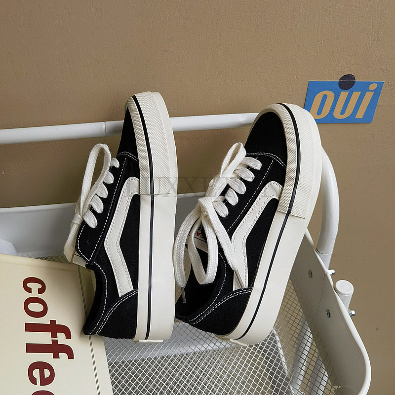 Lõuend tossud naistele jalanõud, kevad-sügis, platvormkingad Naiste paeltega tossud naiste vulkaniseeritud kingad