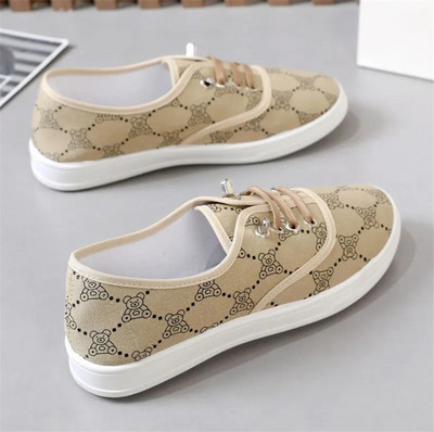 Lady klassikalised ümmargused varbaga valged lõuendist kingad üliõpilaskooli naistele lahedad mustad mugavad nöörkingad Zapatos De Mujer F921