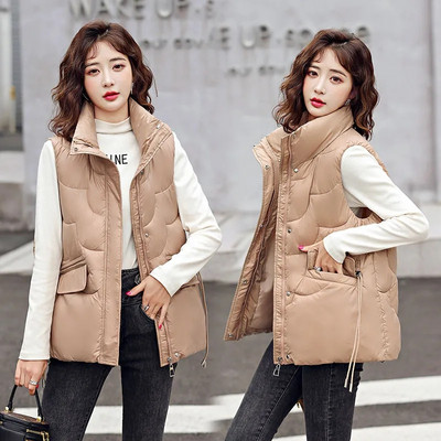 Ulepuuvillane vest Naiste lühike jope 2023. aasta uus sügistalvine mood kõik sobivad varrukateta vest, vest, vestid, riided naistele