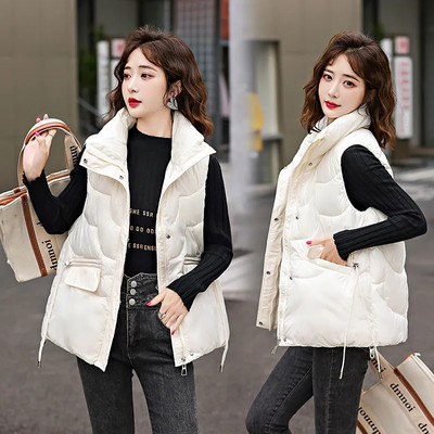 Ulepuuvillane vest Naiste lühike jope 2023. aasta uus sügistalvine mood kõik sobivad varrukateta vest, vest, vestid, riided naistele