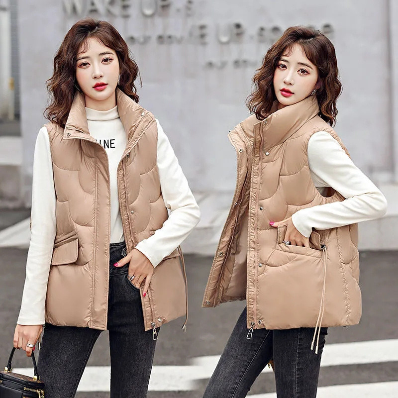 Ulepuuvillane vest Naiste lühike jope 2023. aasta uus sügistalvine mood kõik sobivad varrukateta vest, vest, vestid, riided naistele