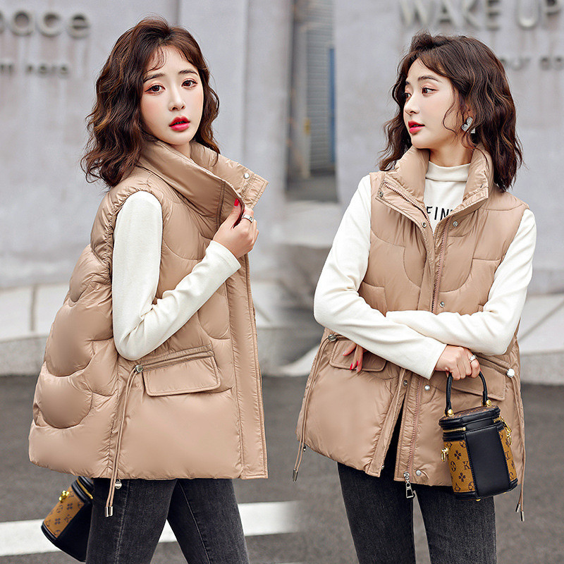 Ulepuuvillane vest Naiste lühike jope 2023. aasta uus sügistalvine mood kõik sobivad varrukateta vest, vest, vestid, riided naistele