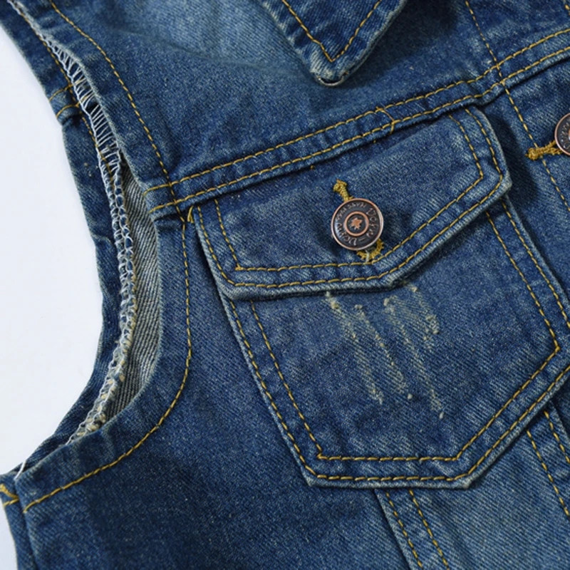 2023 Νέα Άνοιξη Φθινοπωρινά γυναικεία τζιν γιλέκα Κορεάτικη μόδα Αμάνικα τζιν μπουφάν για γυναικεία γιλέκα Πανωφόρια γυναικεία μπλουζάκια