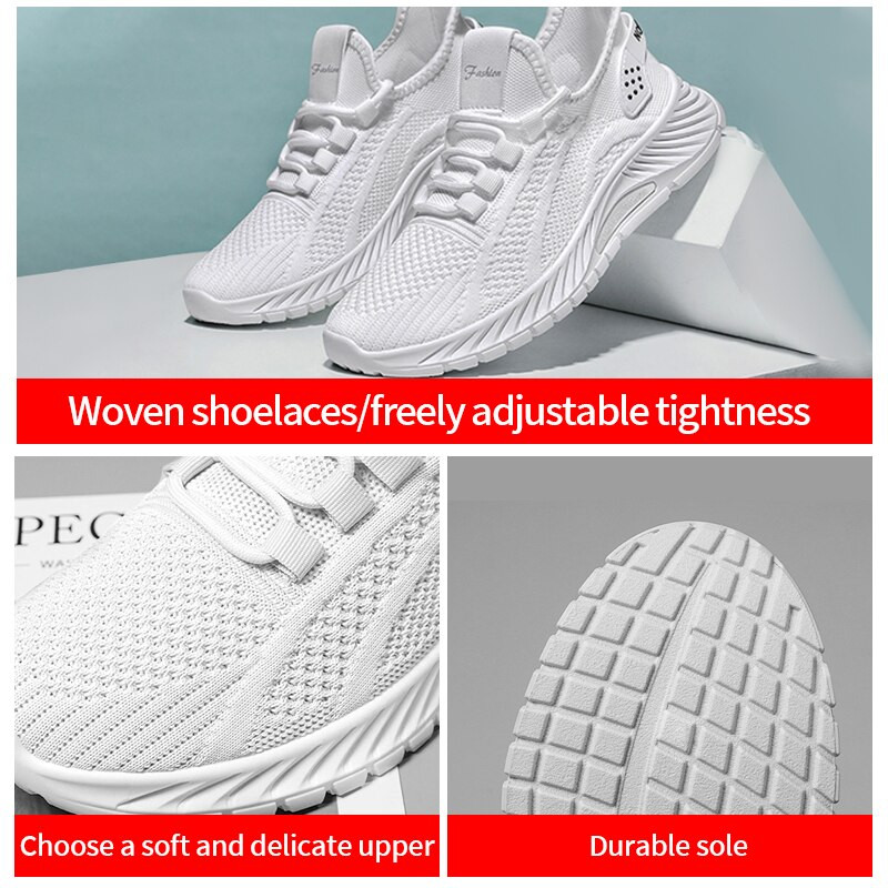 Ženska obuća Ljeto, novi stil, moda, ležerna sportska jednostruka obuća, trend trčanja, prozračne mrežaste kokosove svijetle tenisice