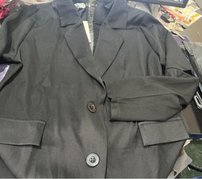 Sakoi bez leđa Ženski ležerni korejski stil Ženski temperament Jednobojna Moda za sve kombinacije Opušteni šik Ins Vintage Ulzzang Streetwear