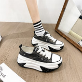 Šikid ja elegantsed naistekingad, vabad tossud naistele peidetud kontsad Denim paksud platvormid, tennis, naistele, mugavad zapatod