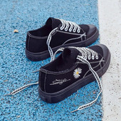 Ženske ležerne cipele Trend 2023. Slatke ženske platnene cipele za trčanje na promociji Ravne bez pete Jesenske crne modne proljetne niske