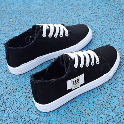 Ženske ležerne cipele Trend 2023. Slatke ženske platnene cipele za trčanje na promociji Ravne bez pete Jesenske crne modne proljetne niske