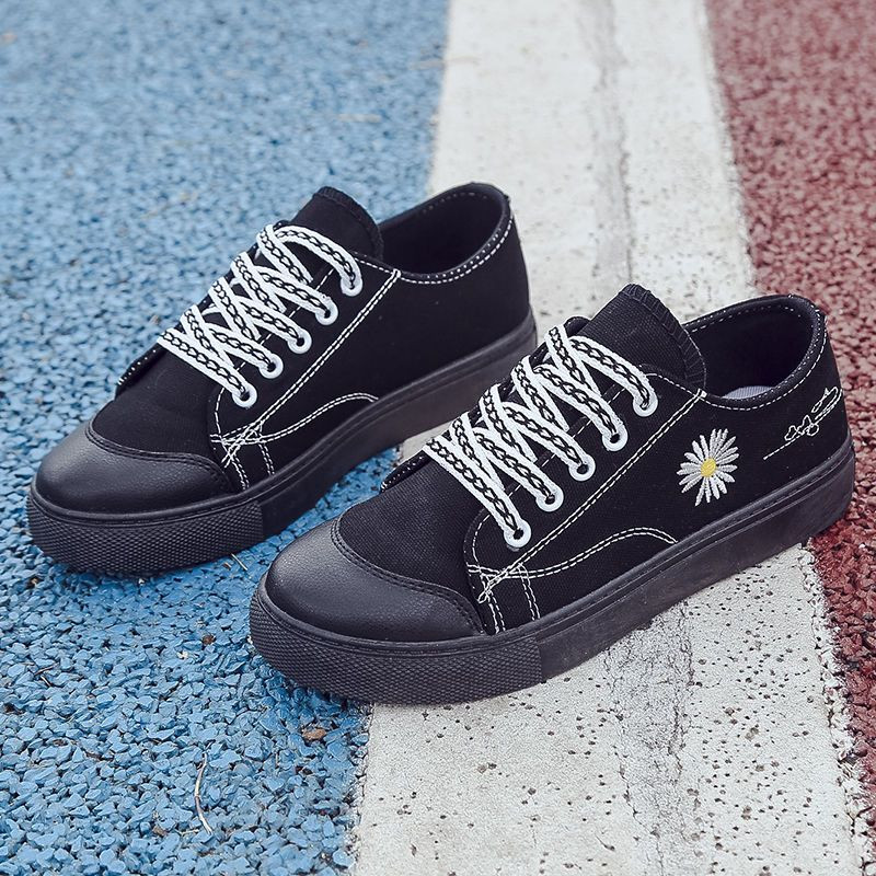 Ženske ležerne cipele Trend 2023. Slatke ženske platnene cipele za trčanje na promociji Ravne bez pete Jesenske crne modne proljetne niske