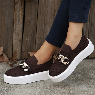 Nove jesenske 2023. Vulkanizirane tenisice Modne prozračne kožne tenisice s platformom na vezanje Svestrani Tenis za trčanje Zapatilla Mujer