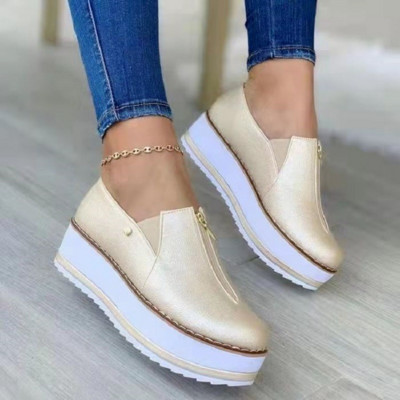 Nove jesenske 2023. Vulkanizirane tenisice Modne prozračne kožne tenisice s platformom na vezanje Svestrani Tenis za trčanje Zapatilla Mujer