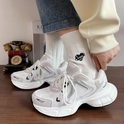 Ανδρικά Γυναικεία Αθλητικά Παπούτσια Plus Size 41 42 43 Γυναικεία Casual Παπούτσια Μόδα Χοντροκομμένα Αθλητικά Γυναικεία Αθλητικά Παπούτσια Παπούτσια Μεγάλου μεγέθους