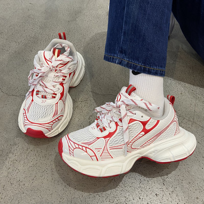 Ανδρικά Γυναικεία Αθλητικά Παπούτσια Plus Size 41 42 43 Γυναικεία Casual Παπούτσια Μόδα Χοντροκομμένα Αθλητικά Γυναικεία Αθλητικά Παπούτσια Παπούτσια Μεγάλου μεγέθους