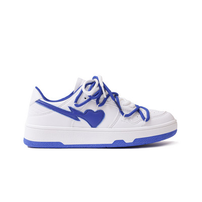 Fashion Sneakers Ins Couple for Breathable Lace-up Leather Vulcanized Shoes Casual Outdoor Running Comfort Γυναικεία αθλητικά παπούτσια 2023