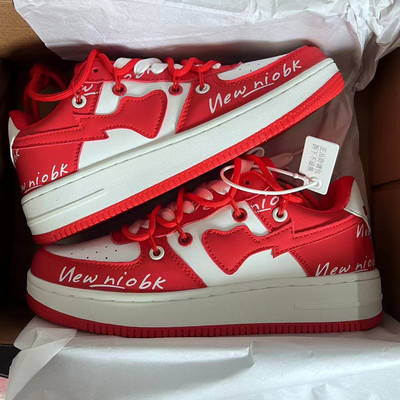 Fashion Sneakers Ins Couple for Breathable Lace-up Leather Vulcanized Shoes Casual Outdoor Running Comfort Γυναικεία αθλητικά παπούτσια 2023