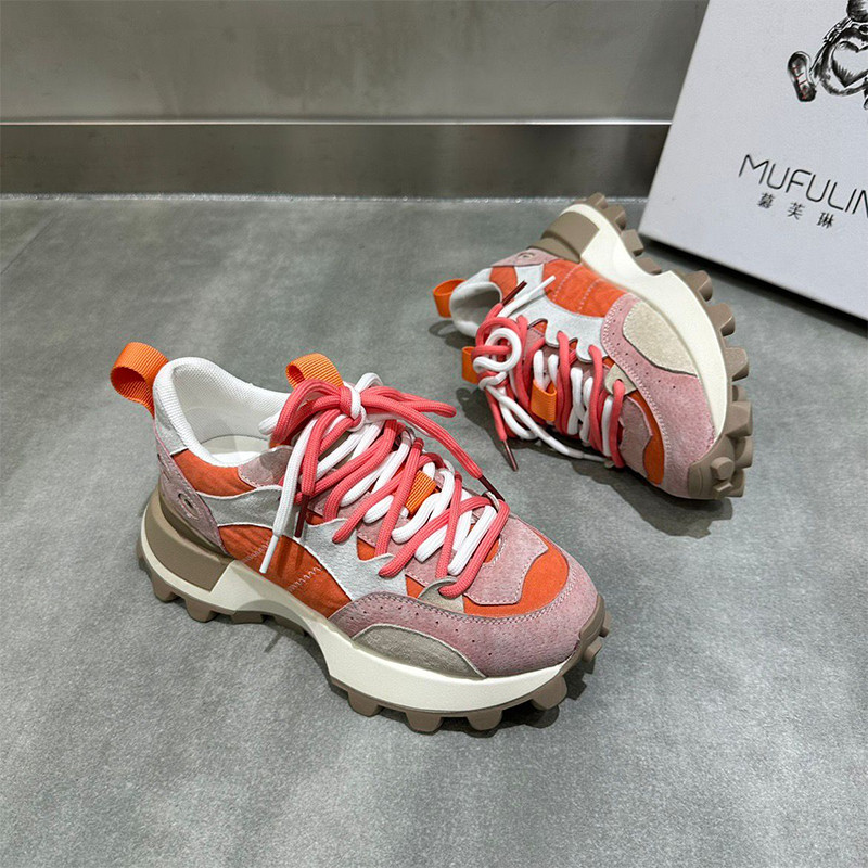 Naiste moetossud vabaaja ümmarguse otsaga tennisekingad Madalad jalutusjalatsid Naiste platvormmood hingavad Zapatillas De Mujer