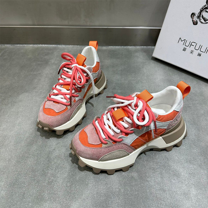 Naiste moetossud vabaaja ümmarguse otsaga tennisekingad Madalad jalutusjalatsid Naiste platvormmood hingavad Zapatillas De Mujer