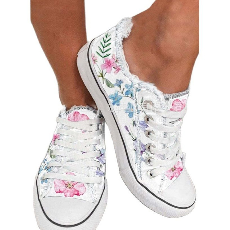 Γυναικεία πάνινα παπούτσια Πλατφόρμας Αστεία Skull Print Καμβά Παπούτσια με κορδόνια Casual Παπούτσια Βουλκανιζέ Παπούτσια Zapatillas Mujer Chaussure Femme