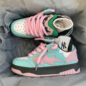 Γυναικεία Σχεδιαστής Spring Breathable Green Sneakers Patchwork Παπούτσια με χοντρό τακούνι Αθλητικά παπούτσια Casual Running Platform Y2K Baskets Παπούτσια