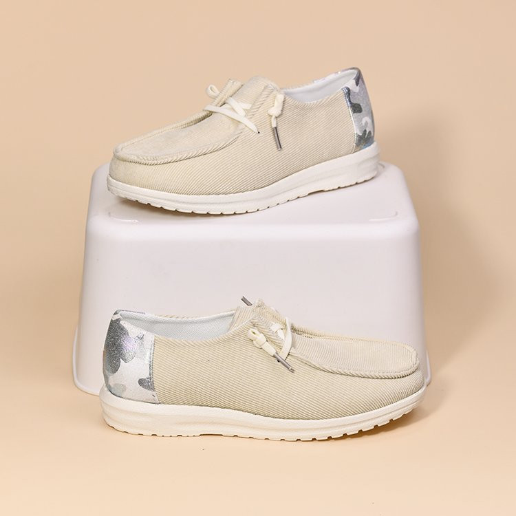 Naiste vabaaja lõuendist spordijalatsid 2023. aasta suvi, uus mood, pitsitud Leopardimustriga tossud Naiste seksikad tasapinnalised kingad Zapatos De Mujer