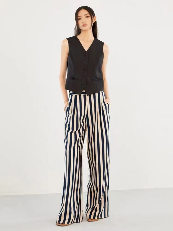 Εξωτερικό κοστούμι γιλέκο μπλούζα Γυναικεία ιδιοσυγκρασία Μόδα Casual Senior Αίσθηση απλότητας Ευέλικτο με λαιμόκοψη V με μονό στήθος μασίφ