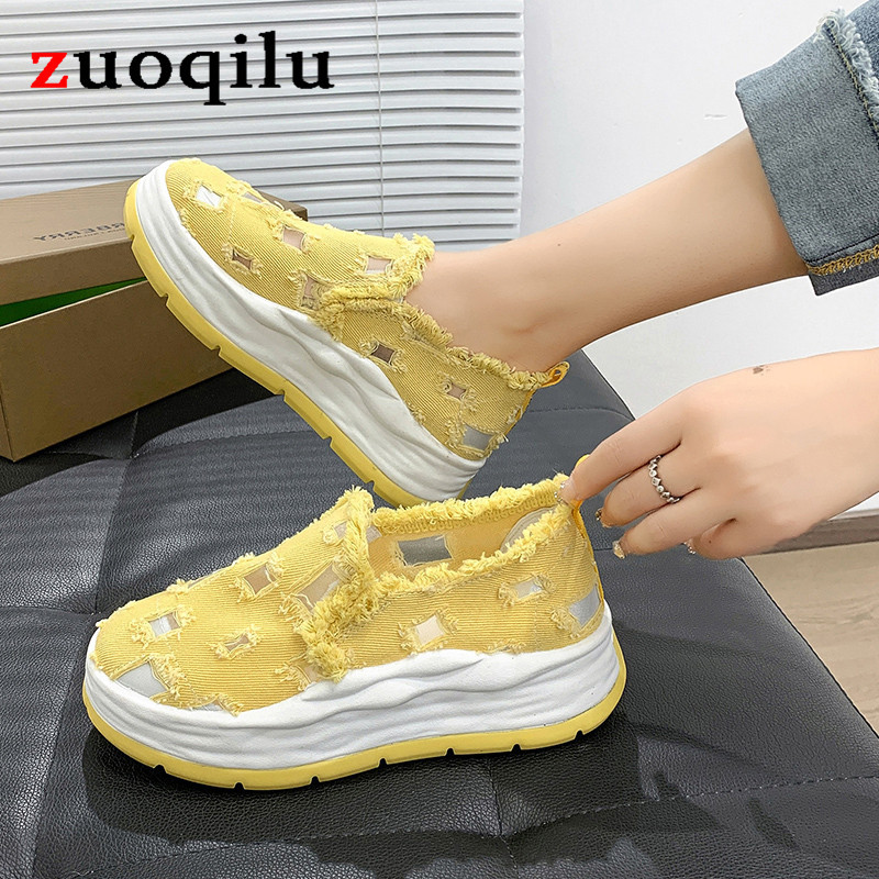 Valged mustad paksud tossud naiste paksu põhjaga naiste tossud vabaajajalatsid vulkaniseeritud lõuendist kingad naistele