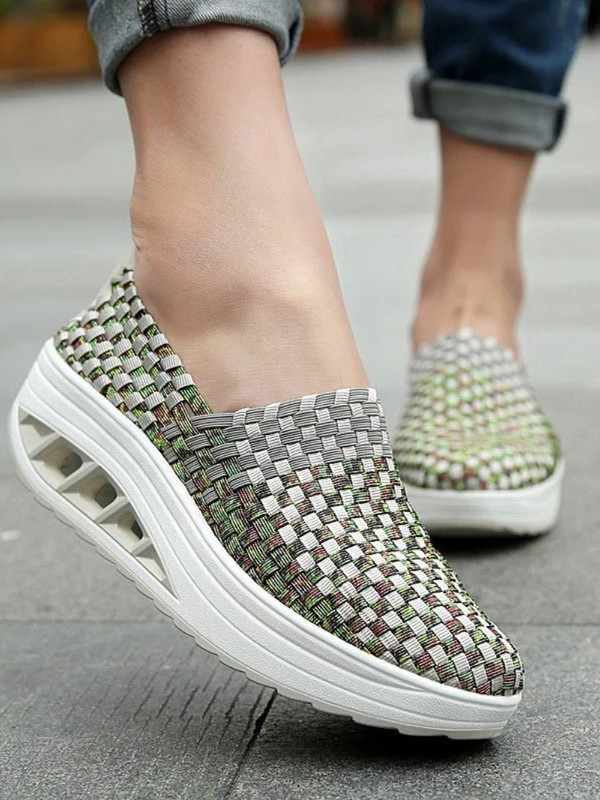 Ženske tenisice Cipele Na tanke cipele Povećane debele cipele s platformom Ženske tkane prozračne ležerne tenisice Ženske tenisice Feminino