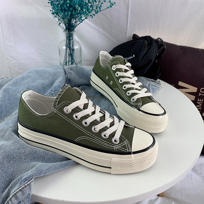 Γυναικεία Παπούτσια Πλατφόρμα Αθλητικά Παπούτσια Ψηλά Αθλητικά Κλασικά Βουλκανιζέ Παπούτσια με χοντρή σόλα 2023 Ανοιξιάτικα γυναικεία παπούτσια