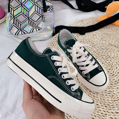 Γυναικεία Παπούτσια Πλατφόρμα Αθλητικά Παπούτσια Ψηλά Αθλητικά Κλασικά Βουλκανιζέ Παπούτσια με χοντρή σόλα 2023 Ανοιξιάτικα γυναικεία παπούτσια