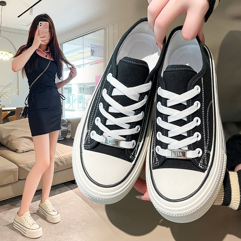 Μόδα Γυναικεία Casual Flat Παπούτσια Γυναικεία ανοιξιάτικα casual Flat παπούτσια Γυναικεία μονόχρωμα κορδόνια Καλοκαιρινή γυναικεία casual flat παπούτσια