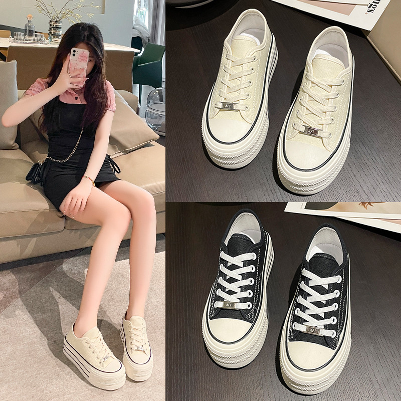 Μόδα Γυναικεία Casual Flat Παπούτσια Γυναικεία ανοιξιάτικα casual Flat παπούτσια Γυναικεία μονόχρωμα κορδόνια Καλοκαιρινή γυναικεία casual flat παπούτσια