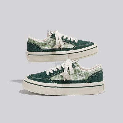 HOPUS lõuendist kingad naistele 2023, uus moepleed värvilised kausaalsed tossud naistele hingavad madalad lamedad kingad Jooksukool