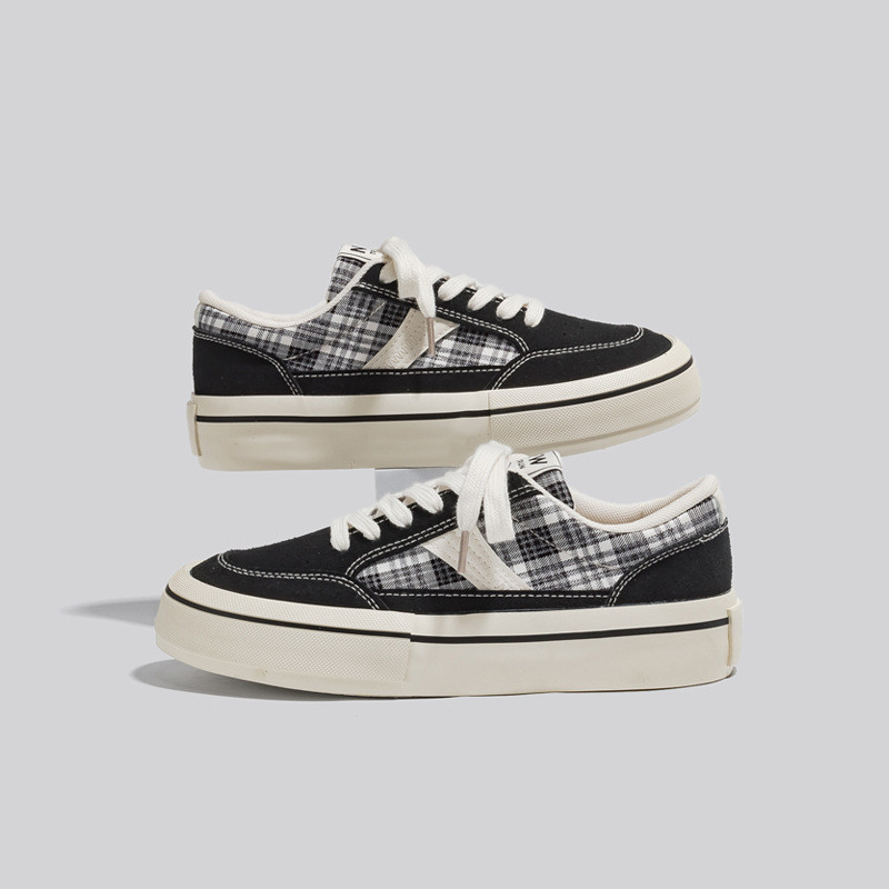 HOPUS lõuendist kingad naistele 2023, uus moepleed värvilised kausaalsed tossud naistele hingavad madalad lamedad kingad Jooksukool