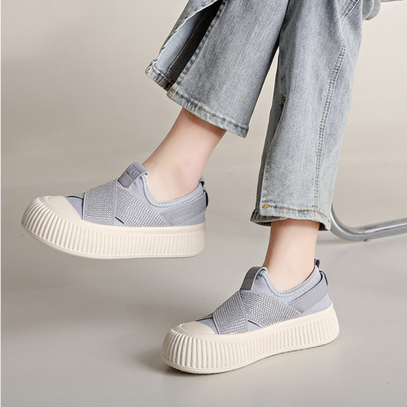 Pantofi cu platformă de modă pentru femei Pantofi cu platformă la modă ocazional, cu încălțăminte la modă, respirabil, încălțăminte ușoară pentru exterior