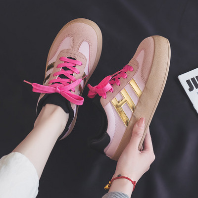 Ανοιξιάτικα παπούτσια καμβά Νέα έκδοση Ins Μικρά λευκά παπούτσια Γυναικεία φοιτητική αναπνεύσιμη αθλητική τάση Casual Flat παπούτσια P-B73